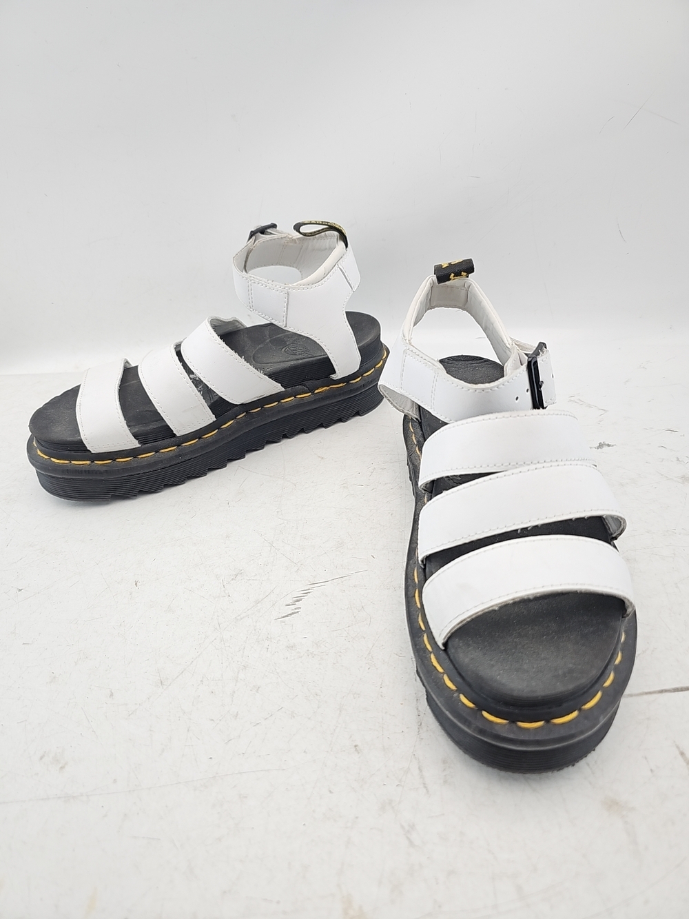 Dr. Martens Women's Blaire White Platform Sandals Size 6